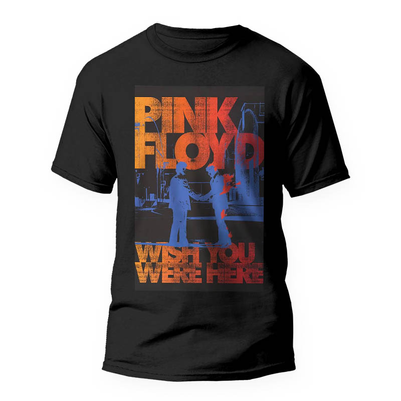 تیشرت مشکی طرح گرافیکی گروه موسیقی پینک فلوید